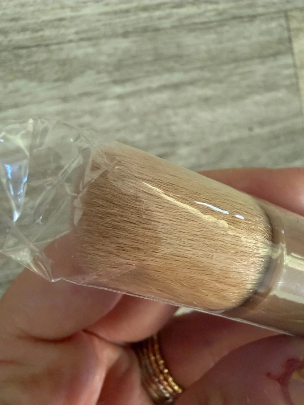 RHODE Double-Ended Pocket Brush in Warm Brown